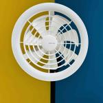 JISULIFE FA17 Rechargeable Outdoor Ceiling Fan with LED Light