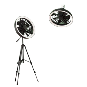 JISULIFE FA17 Rechargeable Outdoor Ceiling Fan with LED Light